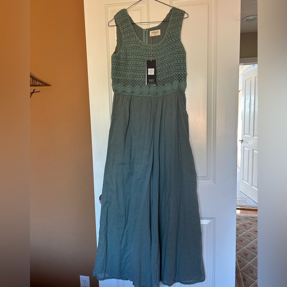 NWT Sundance Catalog Rialto Jumpsuit.  Green.